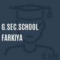 G.Sec.School Farkiya Logo