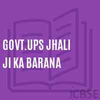 Govt.Ups Jhali Ji Ka Barana Middle School Logo