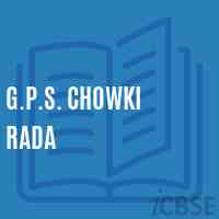 G.P.S. Chowki Rada Primary School Logo