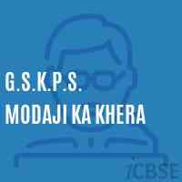 G.S.K.P.S. Modaji Ka Khera Primary School Logo
