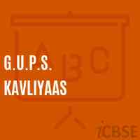 G.U.P.S. Kavliyaas Middle School Logo