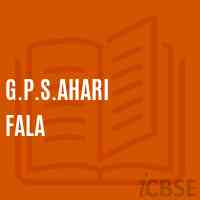 G.P.S.Ahari Fala Primary School Logo