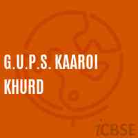 G.U.P.S. Kaaroi Khurd Middle School Logo