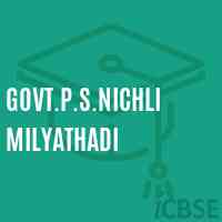 Govt.P.S.Nichli Milyathadi Primary School Logo