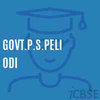 Govt.P.S.Peli Odi Primary School Logo