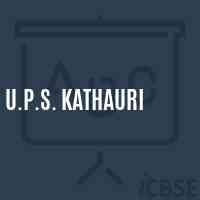 U.P.S. Kathauri Middle School Logo