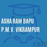 Asha Ram Bapu P.M.V. Vikrampur Middle School Logo