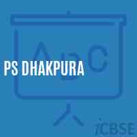 Ps Dhakpura Primary School Logo
