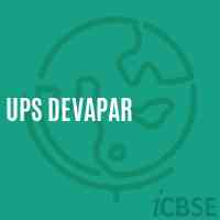 Ups Devapar Middle School Logo