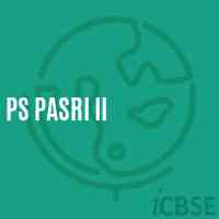 Ps Pasri Ii Primary School Logo