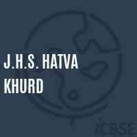 J.H.S. Hatva Khurd Middle School Logo