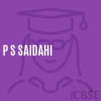 P S Saidahi Primary School Logo