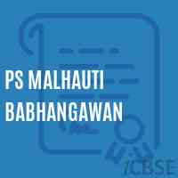 Ps Malhauti Babhangawan Primary School Logo