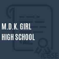 M.D.K. Girl High School Logo