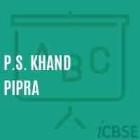 P.S. Khand Pipra Primary School Logo