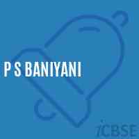 P S Baniyani Primary School Logo