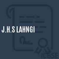 J.H.S Lahngi Middle School Logo