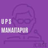 U P S Manaitapur Middle School Logo