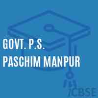 Govt. P.S. Paschim Manpur Primary School Logo