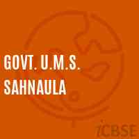 Govt. U.M.S. Sahnaula Middle School Logo