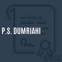 P.S. Dumriahi Primary School Logo