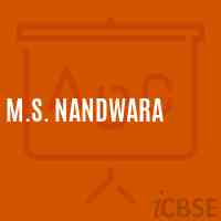 M.S. Nandwara Middle School Logo
