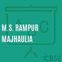 M.S. Rampur Majhaulia Middle School Logo