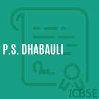P.S. Dhabauli Primary School Logo