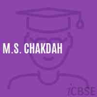M.S. Chakdah Middle School Logo
