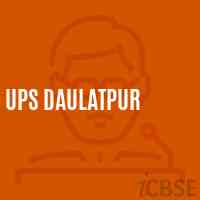 Ups Daulatpur Middle School Logo
