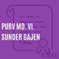 Purv Md. Vi. Sunder Gajen Middle School Logo