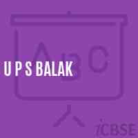 U P S Balak Middle School Logo