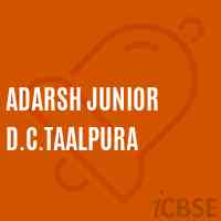 Adarsh Junior D.C.Taalpura Middle School Logo