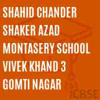 Shahid Chander Shaker Azad Montasery School Vivek Khand 3 Gomti Nagar Logo