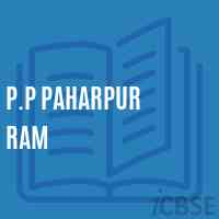 P.P Paharpur Ram Primary School Logo
