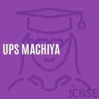 Ups Machiya Middle School Logo
