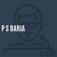 P S Baria Primary School Logo