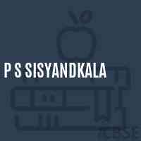 P S Sisyandkala Primary School Logo