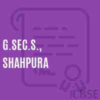 G.Sec.S., Shahpura Secondary School Logo