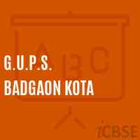 G.U.P.S. Badgaon Kota Middle School Logo