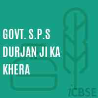 Govt. S.P.S Durjan Ji Ka Khera Primary School Logo