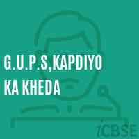 G.U.P.S,Kapdiyo Ka Kheda Middle School Logo