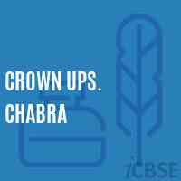 Crown Ups. Chabra Senior Secondary School Logo