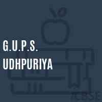 G.U.P.S. Udhpuriya Middle School Logo