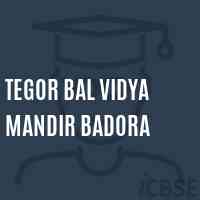 Tegor Bal Vidya Mandir Badora Secondary School Logo