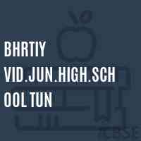 Bhrtiy Vid.Jun.High.School Tun Logo