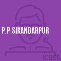 P.P.Sikandarpur Primary School Logo