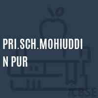 Pri.Sch.Mohiuddin Pur Primary School Logo