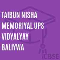 Taibun Nisha Memoriyal Ups Vidyalyay Baliywa Middle School Logo