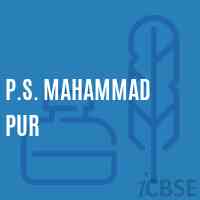 P.S. Mahammad Pur Primary School Logo